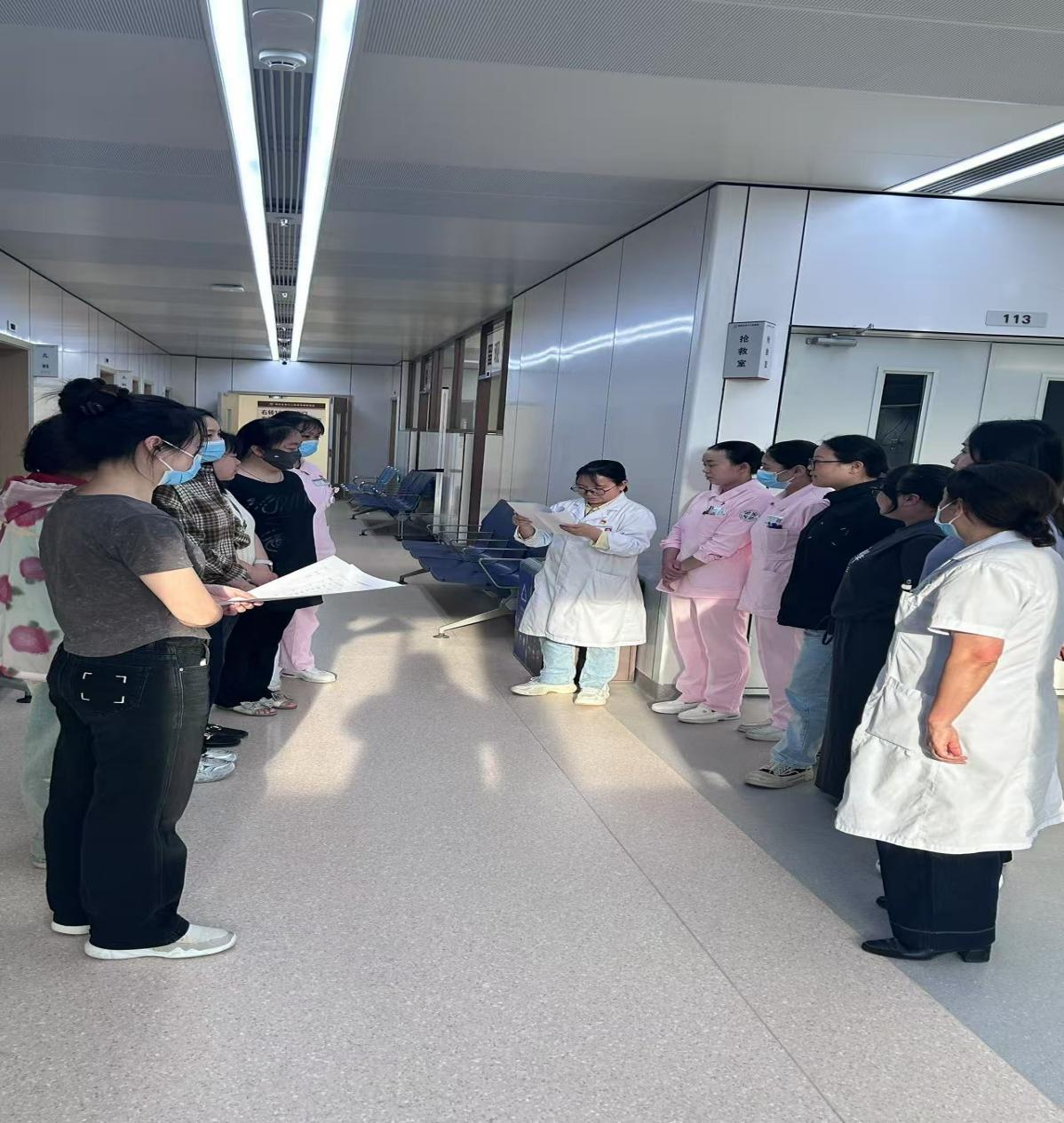 绵阳市第三人民医院高新院区儿科组织开展病区火灾应急演练