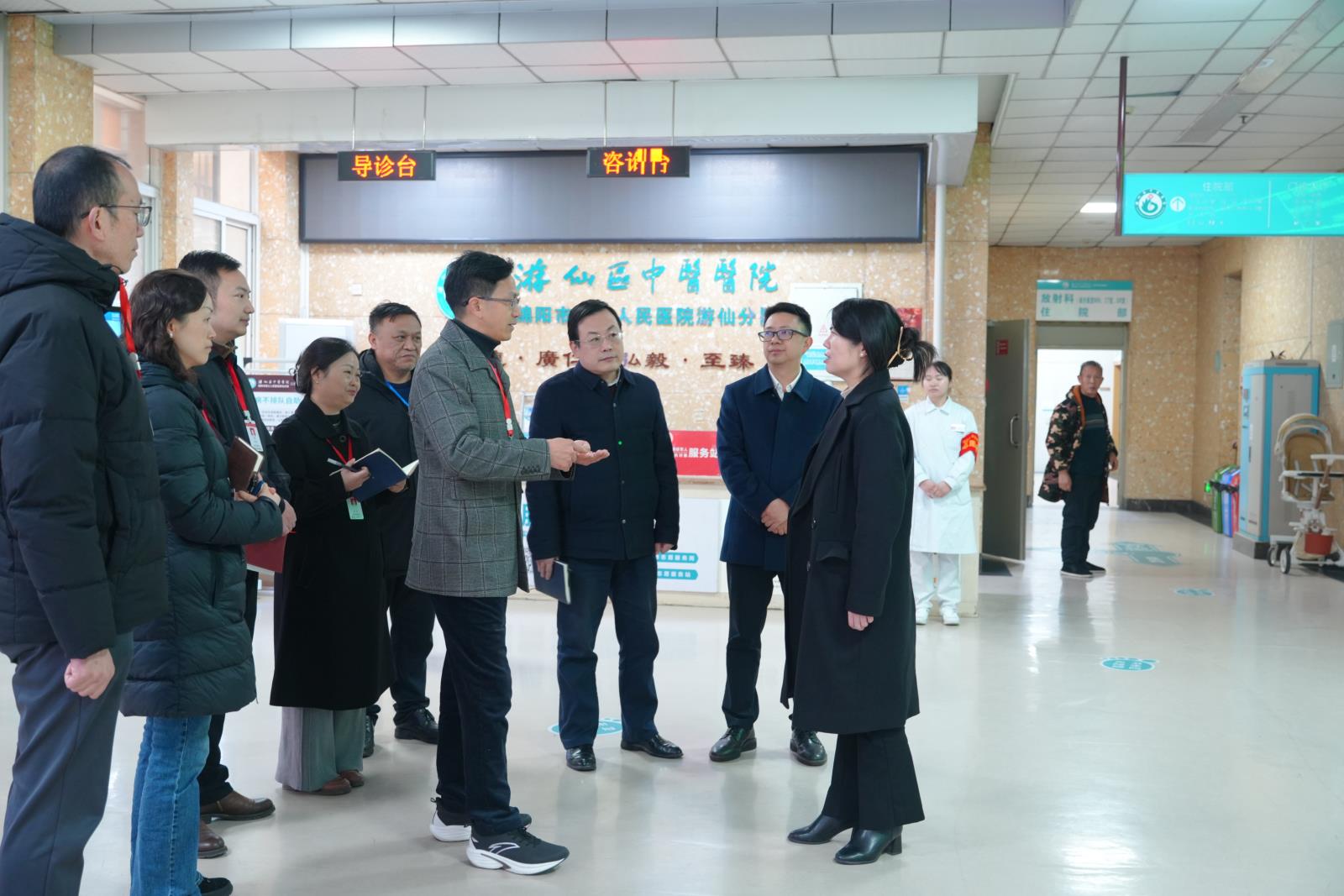 绵阳市第三人民医院党委书记李晓林赴游仙分院开展专题调研